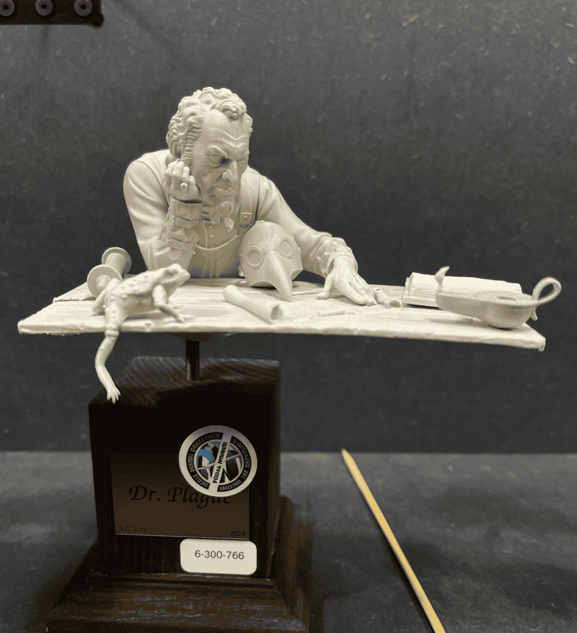 Mad Priest Miniatures Dr Plague unpainted resin bust figurine original design