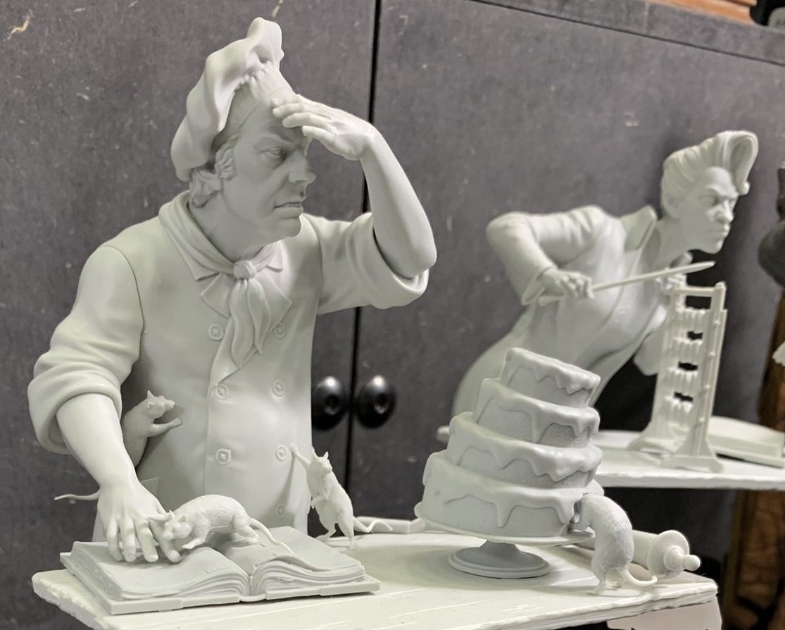 Mad Priest Miniatures unpainted resin figurine chef sculpture detail Scale Model Challenge 2024